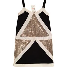 Glamorous Sequin Colorblock Dress